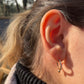 Cone Diamond Gold Earrings