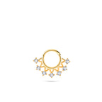 Clown Diamond Gold Clicker Piercing - 14K altın pırlanta piercing