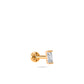 Single Baguette Gold Piercing