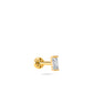 Single Baguette Gold Piercing