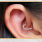Half Heart Clicker Gold Piercing