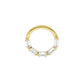 Baguette Gold Clicker Piercing