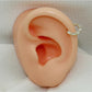 Baguette Gold Clicker Piercing