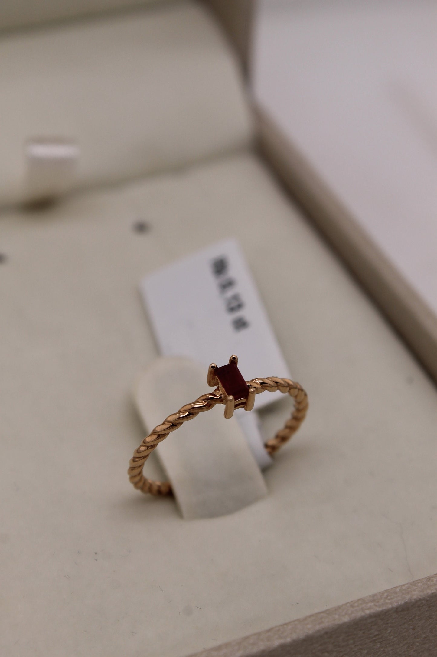 Beaded Ruby Diamond Ring