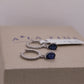 Tear Drop Sapphire Gold Earrings