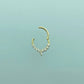 Asymetric Gold Piercing