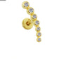 Seven Round Cut Gold Piercing
