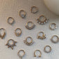 Baguette Gold Clicker Piercing