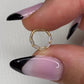 Baguette Gold Clicker Piercing