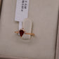 Drop Ruby Diamond Ring