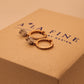 Pave Baguette Gold Earrings