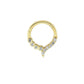 Asymetric Gold Piercing