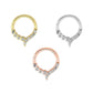 Asymetric Gold Piercing