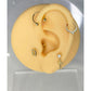 Asymetric Gold Piercing