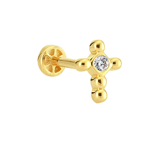 Cross Gold Piercing