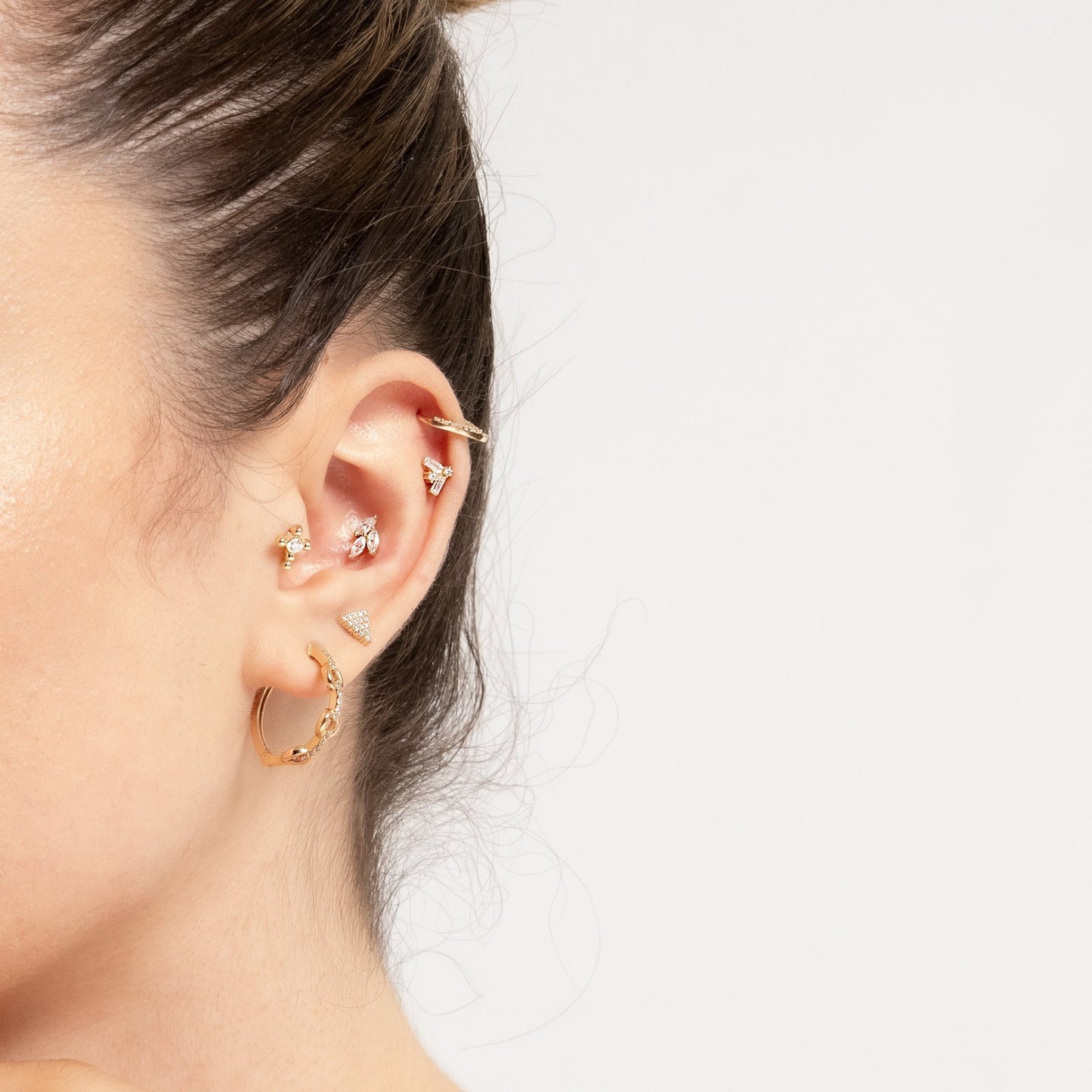 Cross Gold Piercing