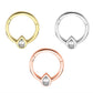 Pear Gold Clicker Piercing