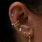 Single Baguette Gold Piercing