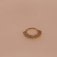 Diamond Gold Clicker Piercing