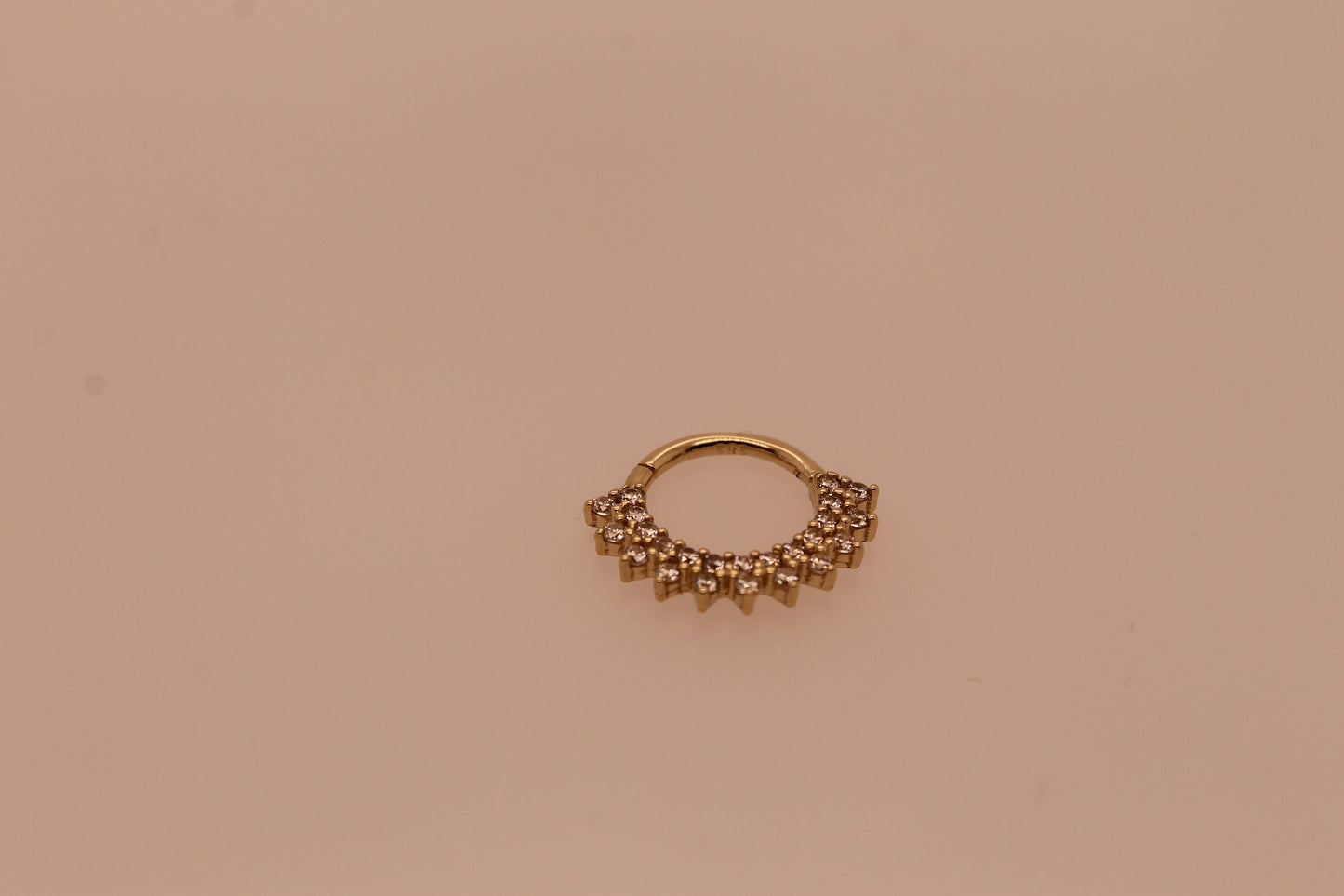 Diamond Gold Clicker Piercing