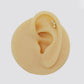 Round Triple Gold Piercing