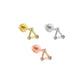 Triangle Gold Piercing