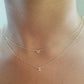 İnitial Monogram Double Chain Necklace