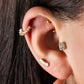 5 Baguette Cut Gold Piercing