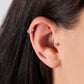 Baguette Gold Clicker Piercing