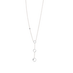 14K altın Trio Diamond kolye, üç pırlanta taşlı tasarım